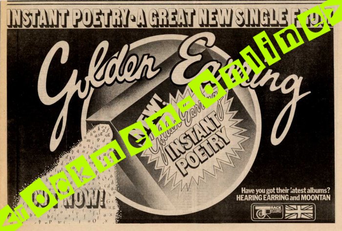 1974 Melody Maker UK magazine ad Instant Poetry